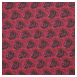 Tela de rosa Tela de rosa roja Algodón o poliéster