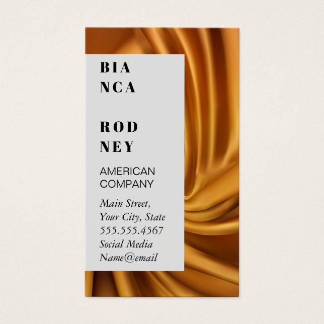 Tela de seda dorada apilada (Frente)