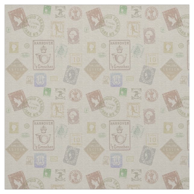 Tela de sello vintage (Retal)