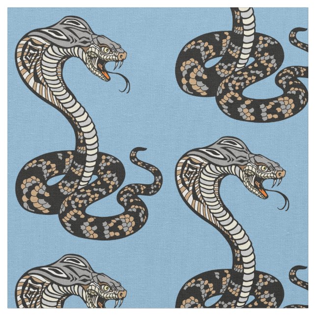 tela de serpiente cobra (De cerca)