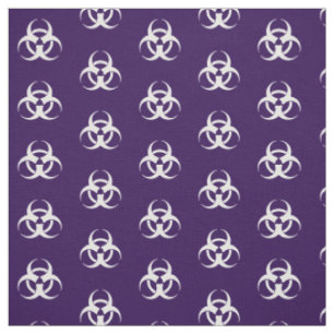 Tela de símbolo morado y blanco de biopeligro