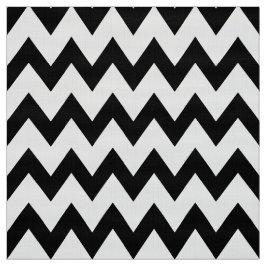 Tela de tapicería de Chevron en negro y blanco
