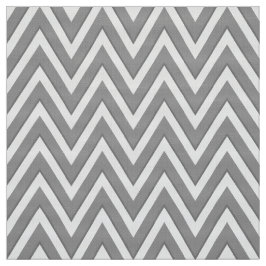 Tela de tapicería de Chevron gris y blanco