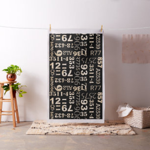 Tela de tapicería de la tipografía