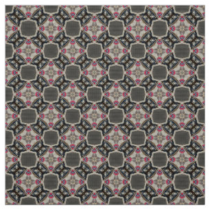 Tela de tapicería gris y roja