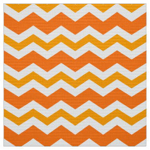 Tela de tapicería naranja en zig zag por yarda