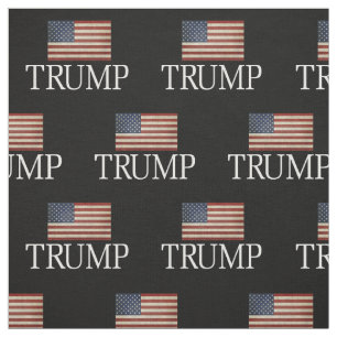 Tela de Trump 2024 con bandera estadounidense vint