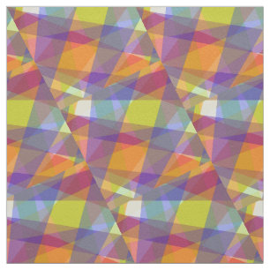 Tela de twill de algodón geométrica ligera