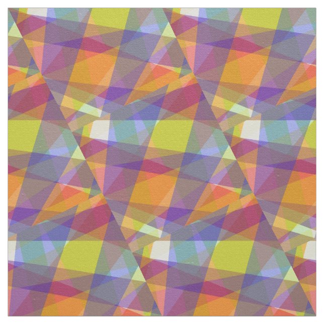 Tela de twill de algodón geométrica ligera (Retal)