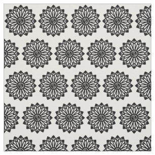 Tela de Yin Yang - negro, blanco