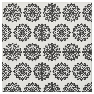 Tela de Yin Yang - negro, blanco