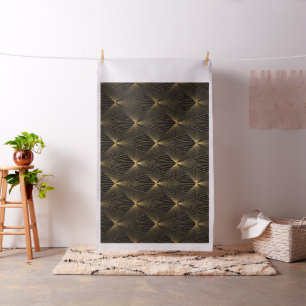 Tela Deco de arte, oro negro, moda, elegante,patrón,el