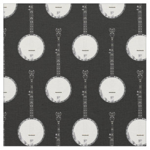 Tela Decoración de música banjo