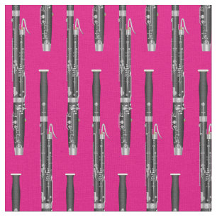 Tela Decoración De Música Baszónica Rosa