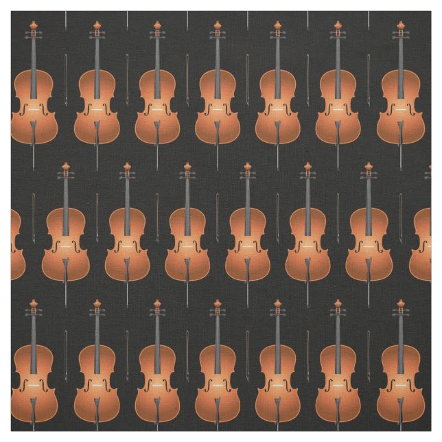 Tela Decoración musical de Cello Music (Retal)