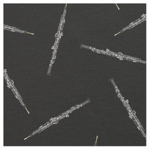 Tela Decoración musical de Oboe