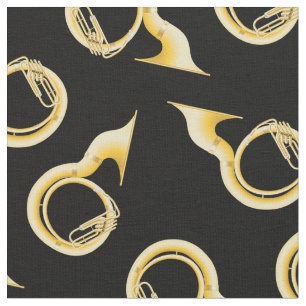 Tela Decoración musical de Sousaphone Tuba