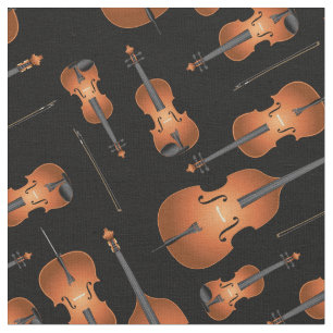 Tela Decoración musical de String Quartet Instruments