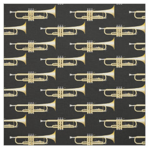 Tela Decoración musical de Trumpets