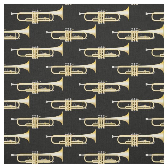 Tela Decoración musical de Trumpets (Retal)