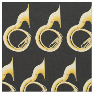 Tela Decoración musical de Tuba Sousaphone