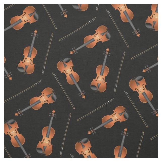 Tela Decoración musical de Violines (Retal)