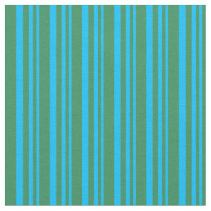 Tela Deep Sky Blue and Sea Green Colpes Stripes