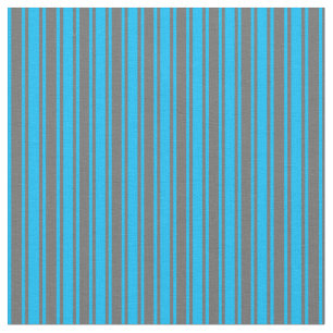 Tela Deep Sky Blue & Dim Rayas de Color Gris