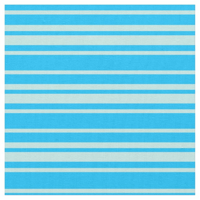 Tela Deep Sky Blue & Turquoise Colores Stripes (De cerca)