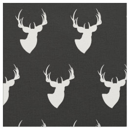 Tela Deer blanco y negro