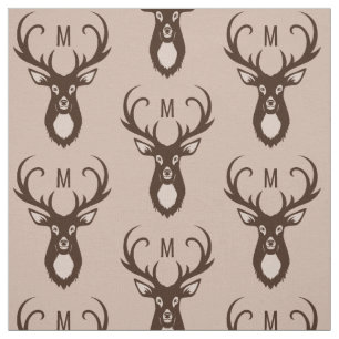 Tela Deer con su tejido personalizado monograma