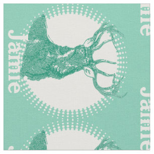 Tela Deer personalizado moderno de la menta