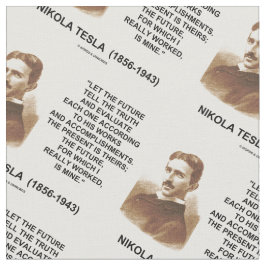 Tela Deje el futuro decir a la verdad Nikola Tesla cita