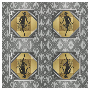 Tela del art déco de la aleta de Gatsby
