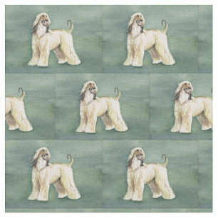 Tela del arte del perro de afgano