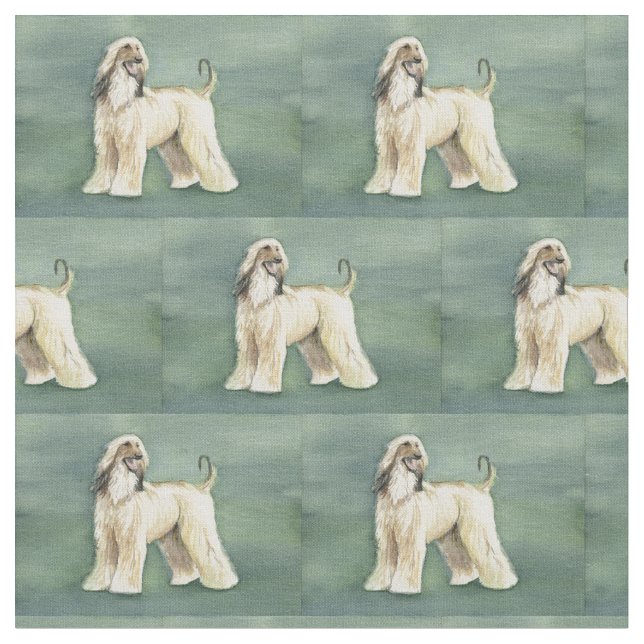 Tela del arte del perro de afgano (De cerca)