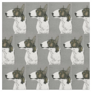 Tela del arte del perro de bull terrier