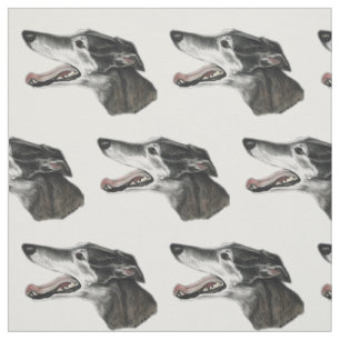 Tela del arte del perro del perfil del galgo