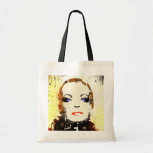 Tela Del "arte pop retrato de la mujer" del BOLSO