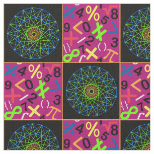 Tela del arte y de la matemáticas, magenta