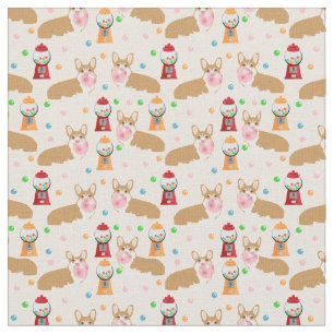 Tela del bubblegum del Corgi - rosa clara