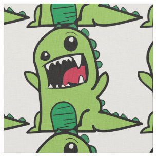 Tela del dinosaurio verde