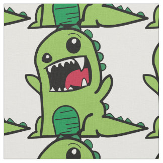 Tela del dinosaurio verde