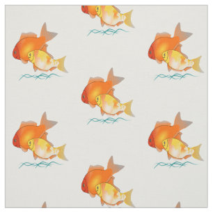 Tela del diseño de la impresión del Goldfish