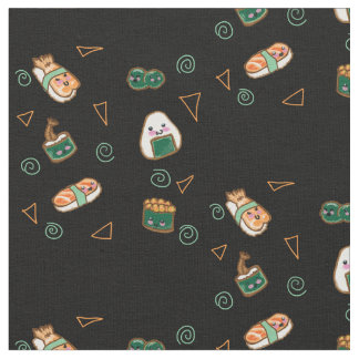 Tela del fiesta del sushi de Kawaii