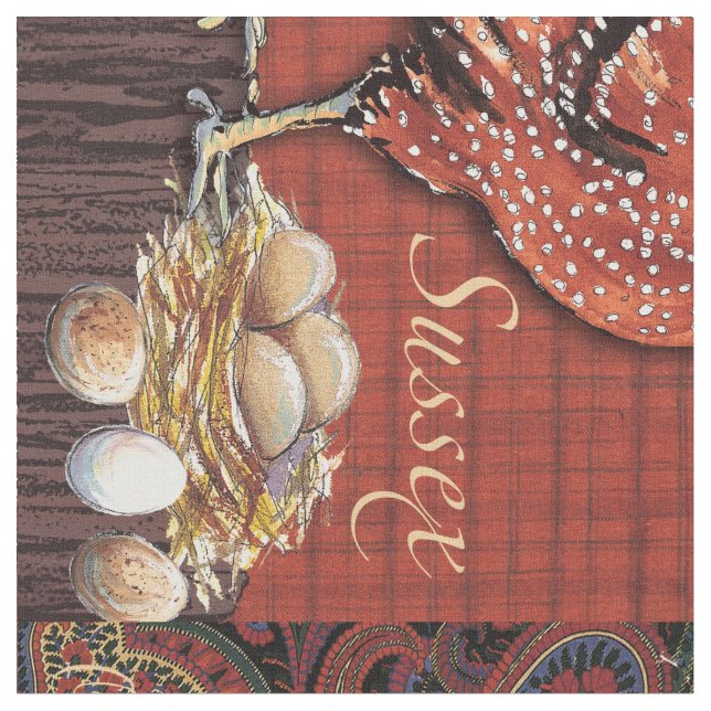 Tela del gallo (De cerca)