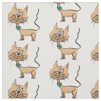 Tela del gato del dibujo animado