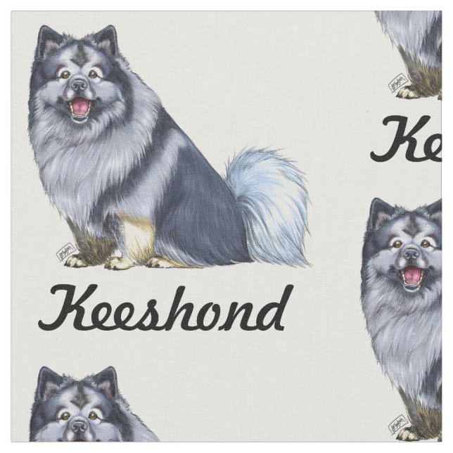 tela del keeshond (De cerca)