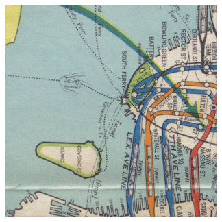 Tela del mapa del subterráneo de Nueva York del
