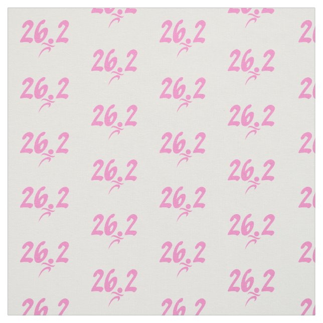 Tela del maratón del rosa 26,2 (Retal)